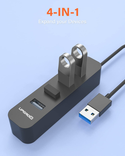 Upgrow Hub Usb 3.0 Hub Usb De 4 Puertos Con Divisor Usb De 5