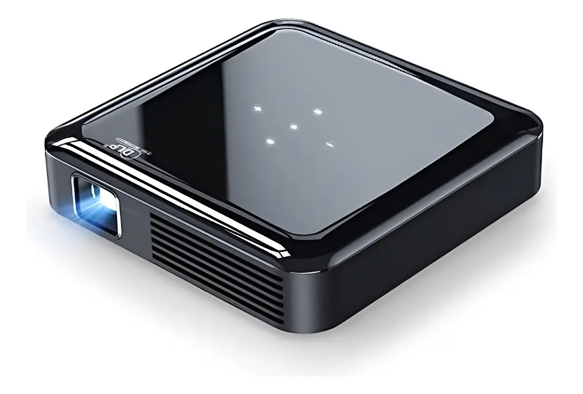 Mini Projetor, Akiyo Projetor Portatil Compativel Uso Extern Grey