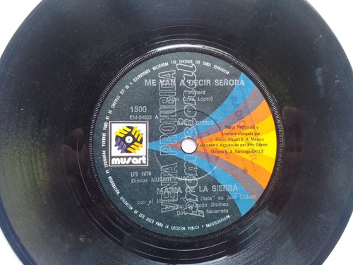 Vinilo Single Maria De La Sierra