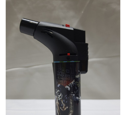 Encendedor Techno Angle Torch Chulo Calavera Tatto Caja 15pz
