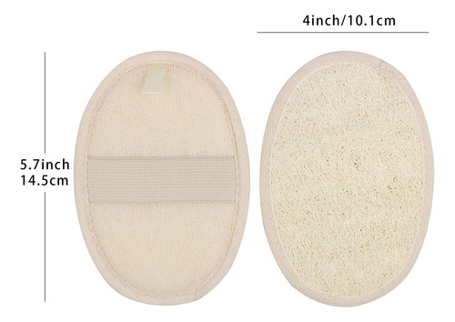 10 Paquetes De Esponjas Exfoliantes De Lufa De Luffa,