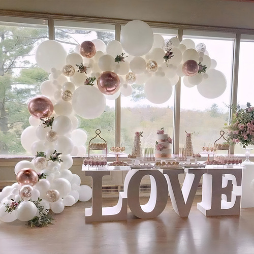 Decoración Globos Metálicos Fiesta Aro Guirnalda Cumpleaños