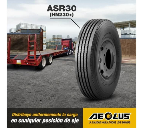 Caucho Aeolus 275/70r22.5 18pr Asr30 Direccional 5 Garantía