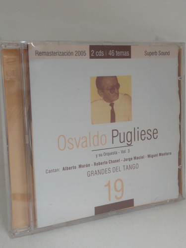 Osvaldo Pugliese Grandes Del Tango N19 Cd X 2 Nuevo