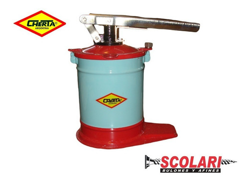 Imagen 2 de 5 de Grasera Engrasador Manual Cherta 3 Kg Con Manguera 1,5 Mts