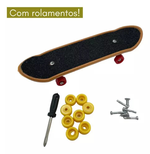 Brinquedo Skate De Dedo De Plástico X- Treme 3 Peças