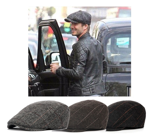 Hombres Newsboy Gatsby Sombreros Boina Conducción Caza Gorra