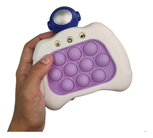 Pop It Mini Game Fidget Interativo Astronauta 4 Modos Luz