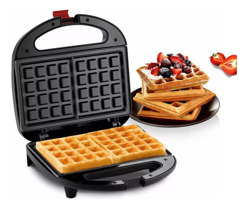 Mini Wafflera Eléctrica De 110v Para 2 Waffles