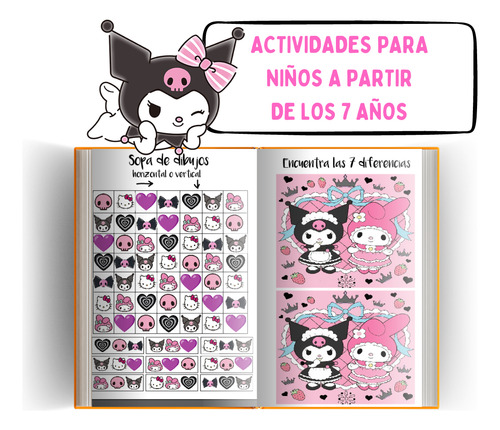 20 Libritos Cumpleaños Para Colorear Y Juegos De Kuromi