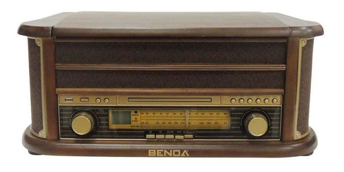 Imagem 5 de 9 de Rádio Retrô Benoá Tr-w107 Am Fm Cd Usb Toca Disco