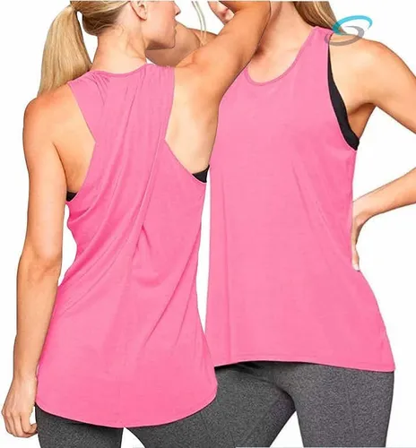 Camisetas de fitness y gimnasio para mujer