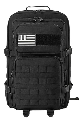 Mochila Militar Elite Camping Tática Bolsa Trilha Exército Cor Preto Desenho Do Tecido Lisa