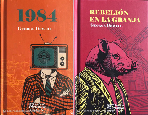 1984 + Rebelion En La Granja - George Orwell Pasta Dura Org