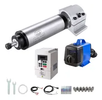 Comprar Kits Motor Husillo Cnc Refrigerado Agua Kw In Vfd+ Soporte