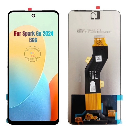 Pantalla Táctil Lcd For Tecno Spark Go 2024 Bg6 Negra