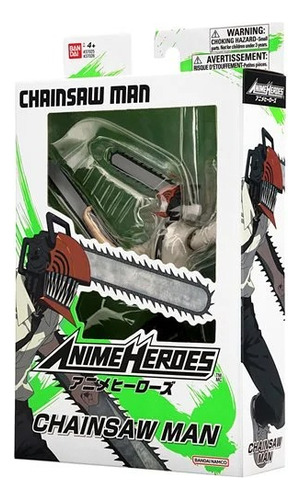 Boneco de ação articulado Chainsaw Man Bandai Anime Heroes