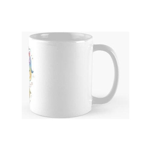 Taza Camiseta De Unicornios De Dibujos Animados Lindo Calida