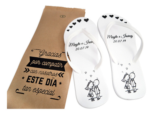 Sandalias Personalizadas Boda Xv Años Bautizo 125 Prs 12 Mm