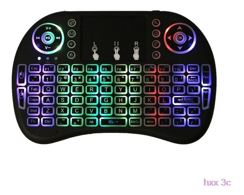 Mini Teclado Inalámbrico Luz Led Smart Usb Original