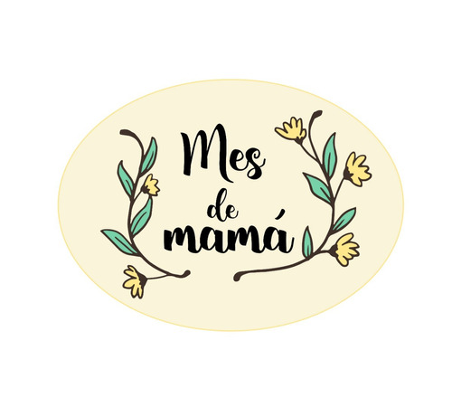 Vinilo Decoracion Vidriera Día De La Madre Mes De Mamá Color