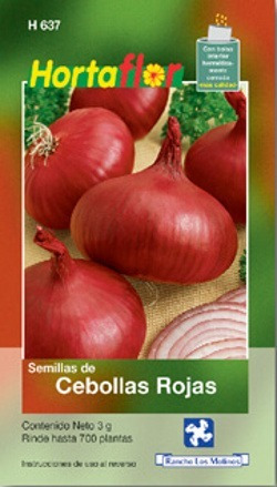 Semilla De Cebolla Roja 3g, 700 Semillas Aprox