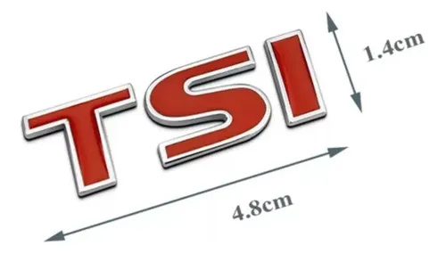 Emblema Tsi Auto Accesorios Tuning Lujo Compatible Con Vw