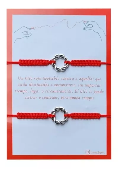 Pulseras Del Hilo Rojo Arandelas Tejido Marcarme Regalo