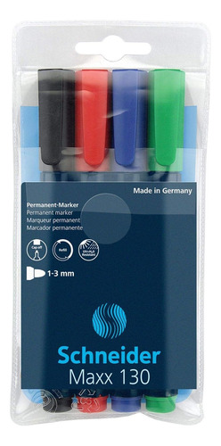 Marcador Permanente Schneider Maxx 130, 1-3 Mm, Barril Tinta