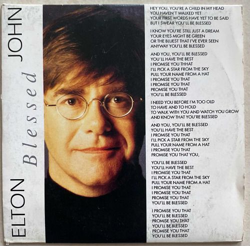 Elton John Cd Single Blessed