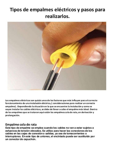Terminal Capuchon De Empalme Cola De Rata Cable 10 12 Awg