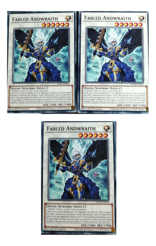 Fabled Andwraith X3 Yu-gi-oh! Original Konami