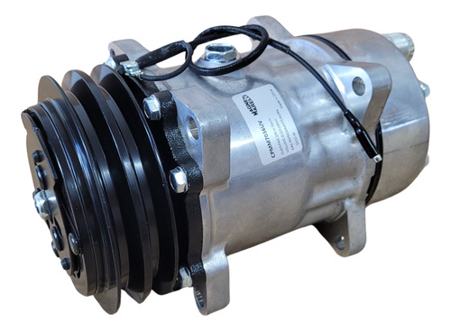 Compressor 7h15 2v 132mm 12v 8 Orelhas Saída Traseira