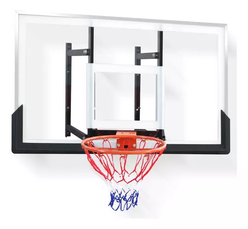 Mini aro de baloncesto con pelota de 18 x 12 pulgadas, tablero trasero  inastillable.