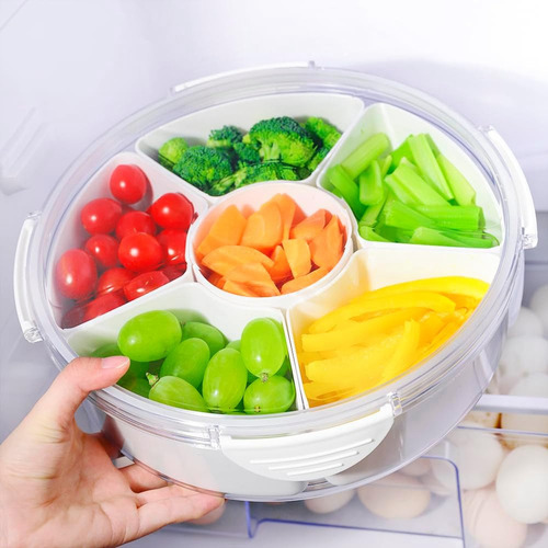 /para Bandeja Para Verduras Con Tapa, Caja De Aperitivos