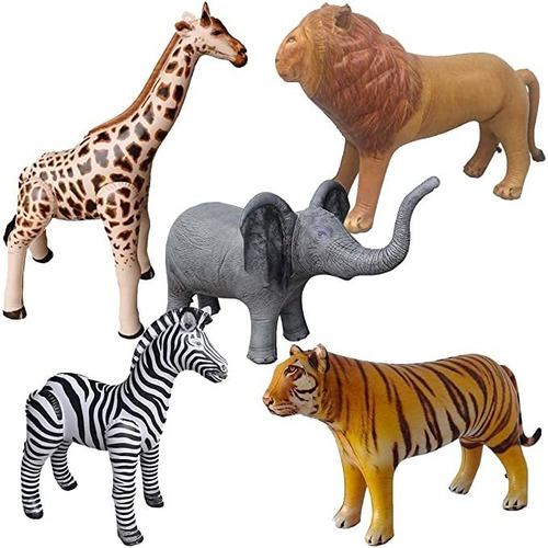 Airniture Jet Creations Safari Animal De Peluche Inflable D