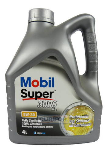 Aceite Motor Mobil Super 3000 Xe 5w30 Fullsintético 4 Litros