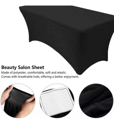 Funda De Mantel Tela Spandex Mesa 6tf 180x77x74cm Eventos