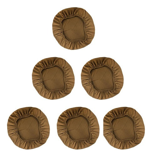 6pcs Spandex Funda De Asiento Elástica Cocina Comedor Silla