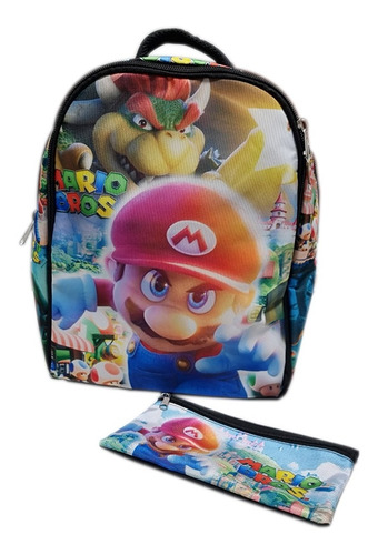 Morral Juego Mario Bross Video Juego Maleta