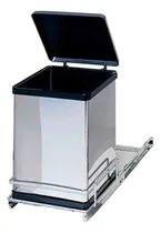 Comprar Portaresiduos P\u002Fpuerta  Acero Inox\u002Fnegro 12 Lts Fark