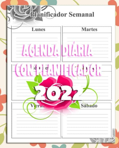 Agenda Diaria Con Planificador 2022 Blanco Y Negro 111 Pagin