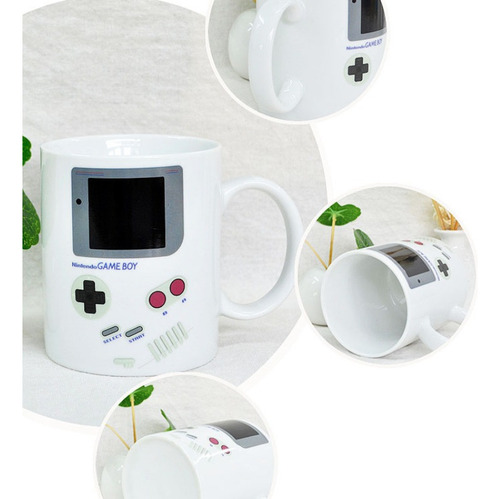 Caneca Mágica Game Boy Mario Sensível Ao Calor Muda De Tela