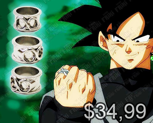 Anillo Anime Dragon Ball Infinito Black Goku (tienda Friki)