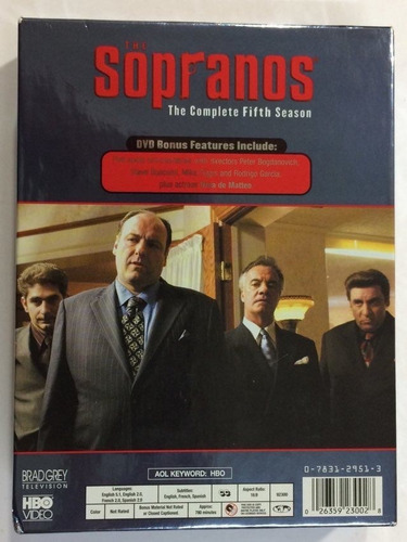 Los Sopranos Temporada 5 Dvd Original Usa Box De Colección