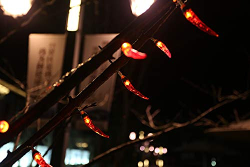 Series De Luces Led Forma De Chile Rojo Para Fiestas 2 Pack