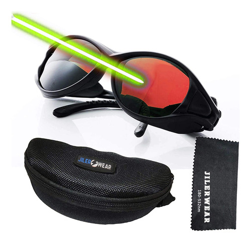 Gafas De Seguridad Laser 532nm Od 6+ Profesionales 180nm-532