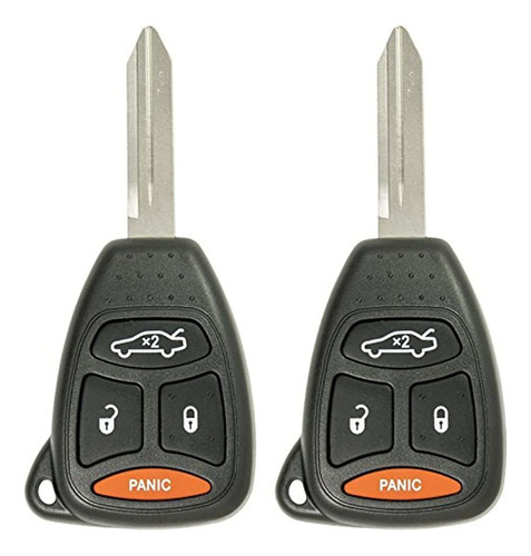 Keyless2go Llavero De Repuesto Para Llave De 4 Botones )