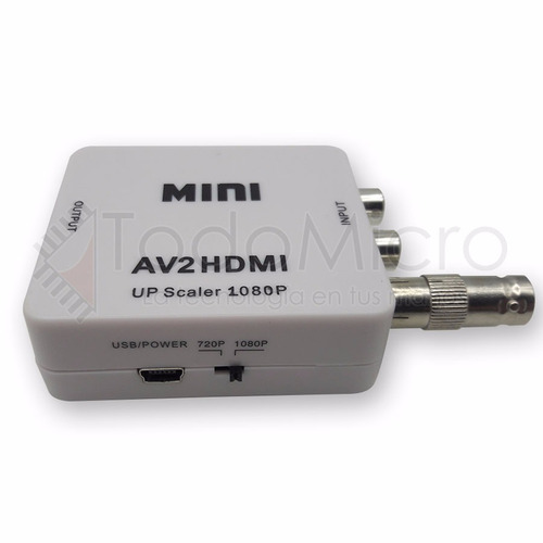 Conversor Bnc A Hdmi Camara De Seguridad Vigilancia Cctv