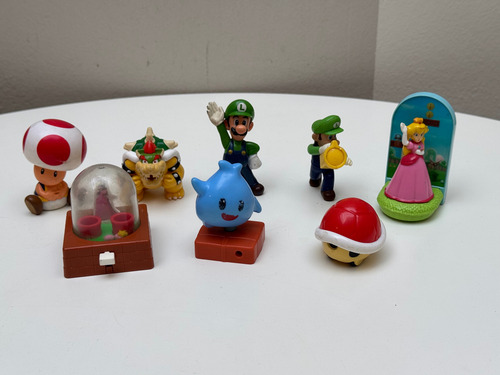 Super Mario Bross Muñecos Mc Donalds Juguete Lote X 8 (Usado)